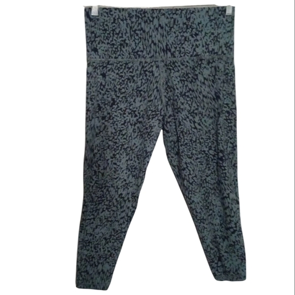 Athleta Salutation Stash Pocket 2 Printed 7/8 Tights Pockets Size 1X - Picture 2 of 9